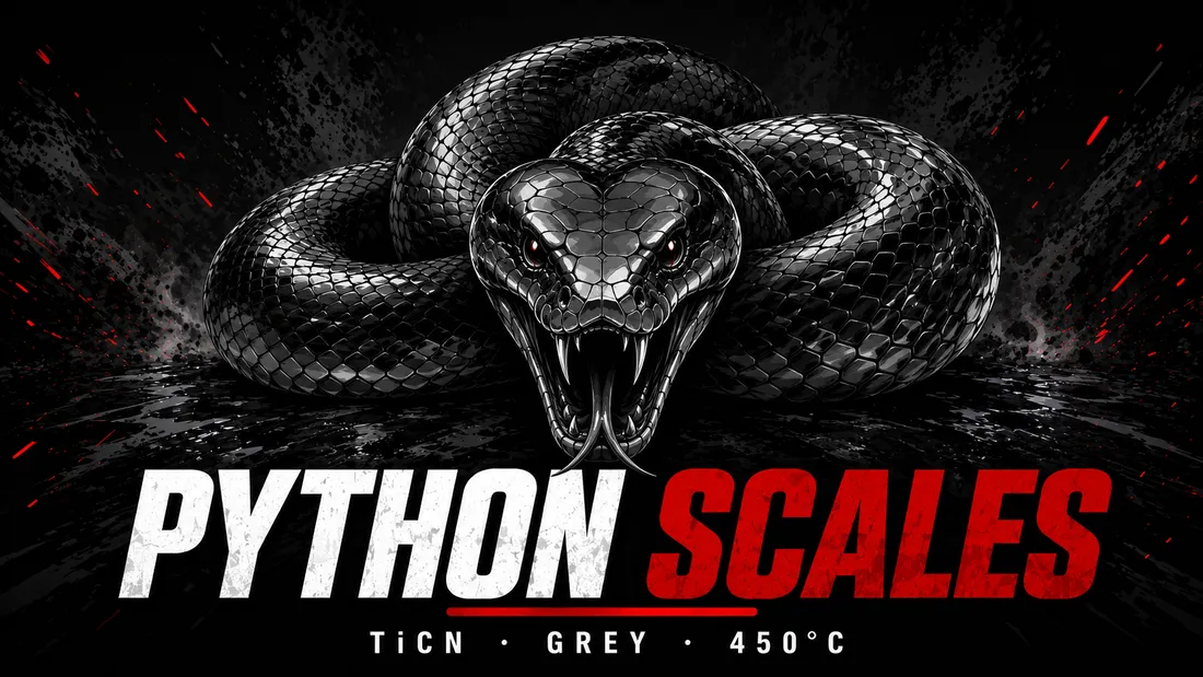 Python Scales — TiCN Grey coating, 450 °C
