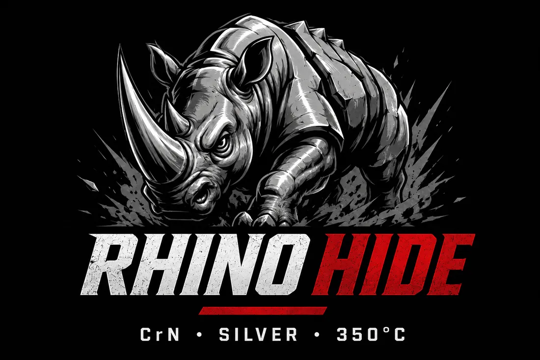Rhino Hide — CrN Silver coating, 350 °C